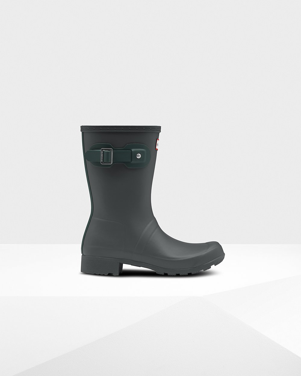 Hunter Original Tour Foldable Short Rain Boots - Shop Womens Deep Green - XFRWIO710